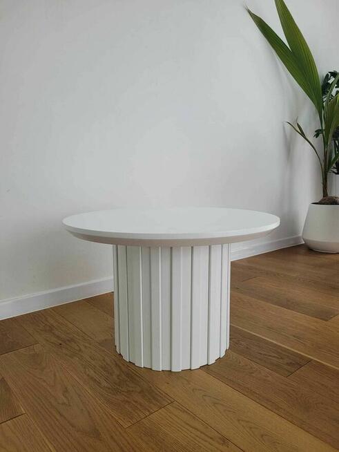 Stolik kawowy z kolekcji COMODO, ława, lamele, AKANT Meble