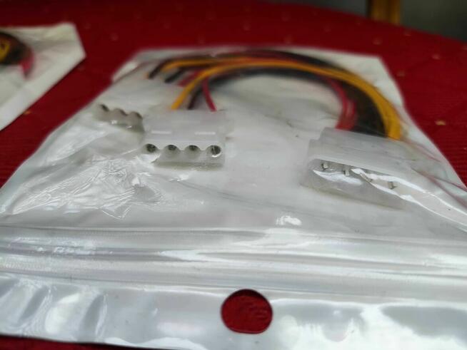 Adapter Molex do Dysku Nagrywarki kabel zasilający do PC