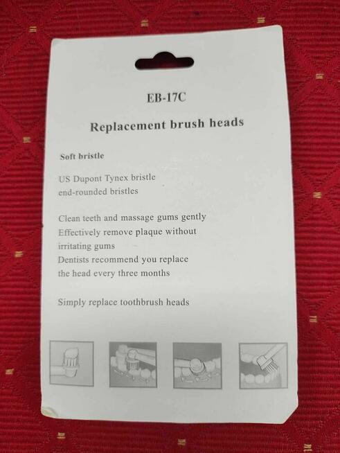 Końcówki szczoteczki elektrycznej Braun Oral-B wymienne