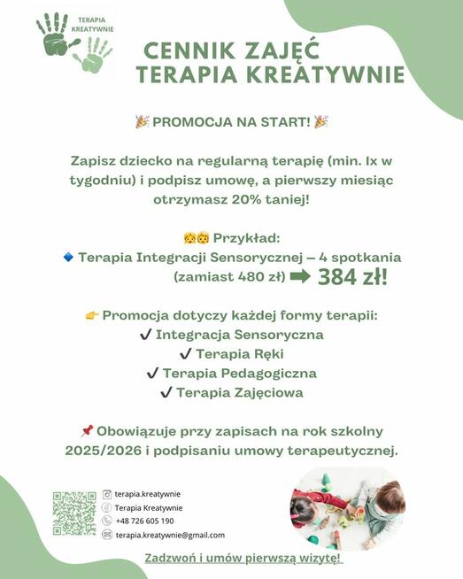 Zajęcia Terapeutyczne dla Dzieci