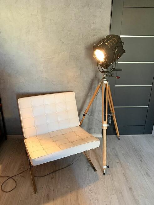 Lampa podłogowa loft teatralna lata 70