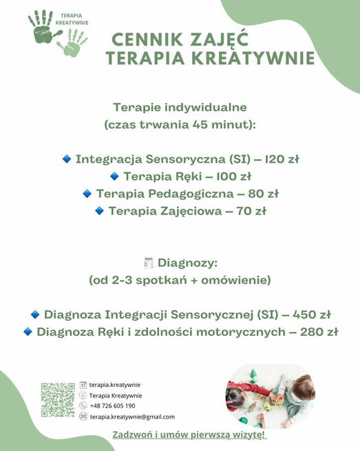 Zajęcia Terapeutyczne dla Dzieci