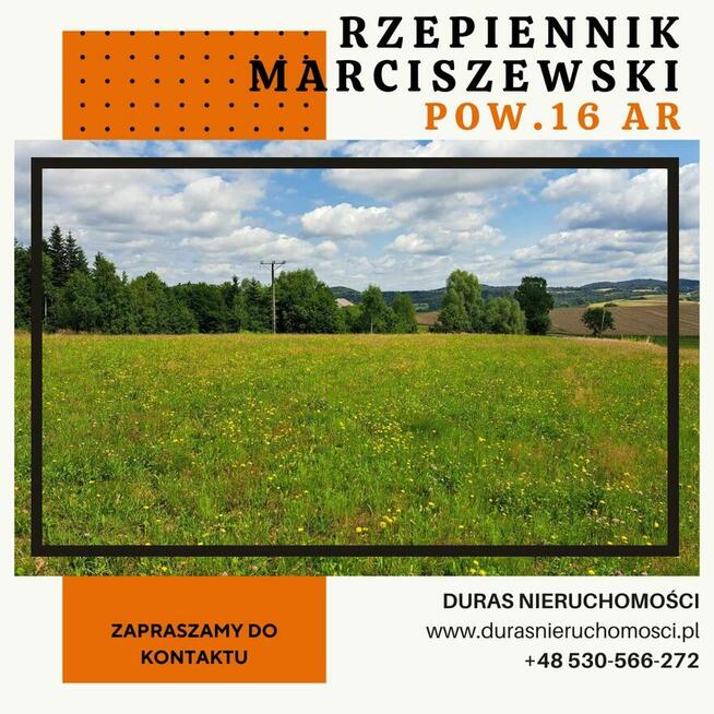 Rzepiennik Marciszewski działka budowlana 16 ar