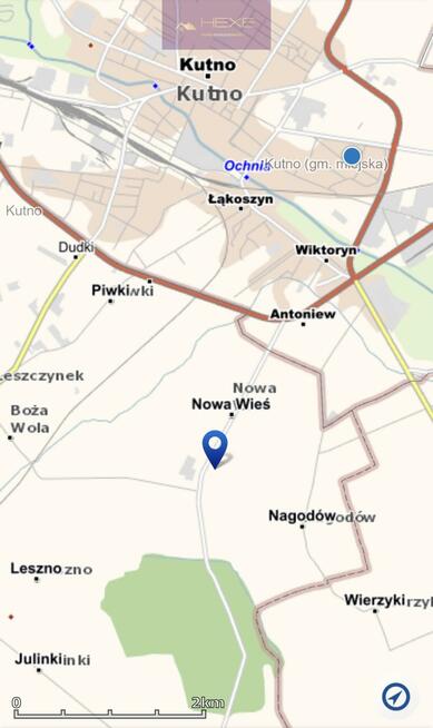 Działka budowlana Nowa Wieś gm. Kutno