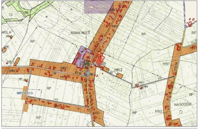 Działka budowlana Nowa Wieś gm. Kutno