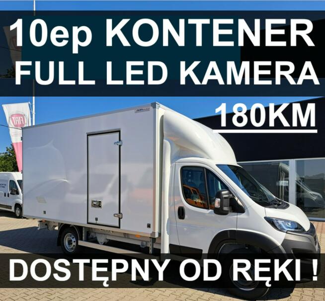 Fiat Ducato L3 10ep Kontener 4850x2200 180KM Full Led Kamera Dostępny od ręki !