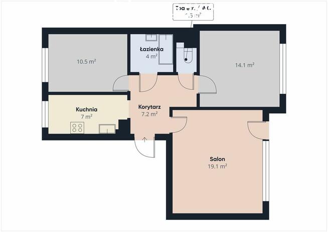 Mieszkanie 3 pokojowe Pułaskiego