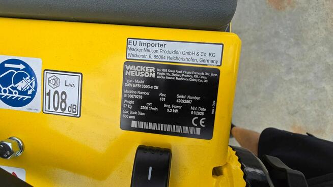 Jezdna przecinarka spalinowa Wacker Neuson BFS1350G-c NOWA