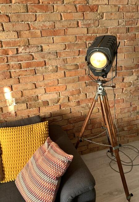 Lampa podłogowa loft teatralna lata 70