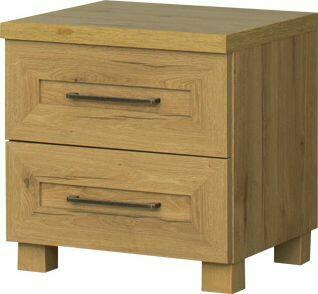 Meble Bodzio sypialnia, łóżko, komoda, stolik Majorka dąb So