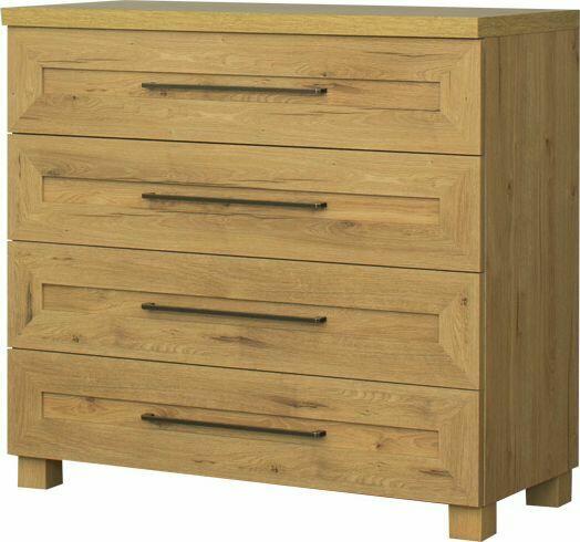 Meble Bodzio sypialnia, łóżko, komoda, stolik Majorka dąb So