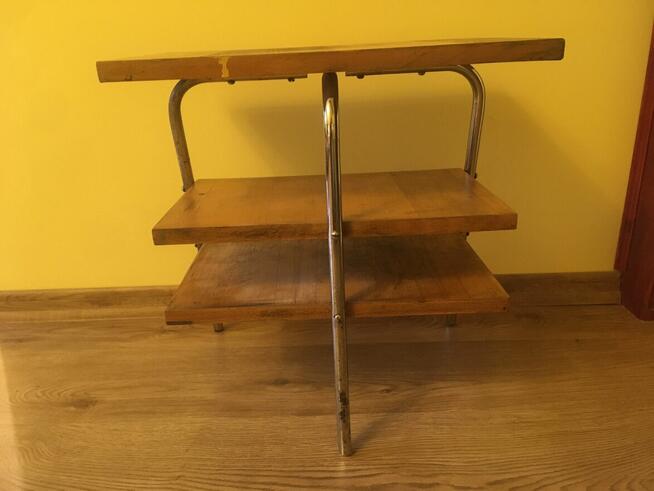 PRL półki stolik nocny Unikatowy PRL półki stolik nocny Unik