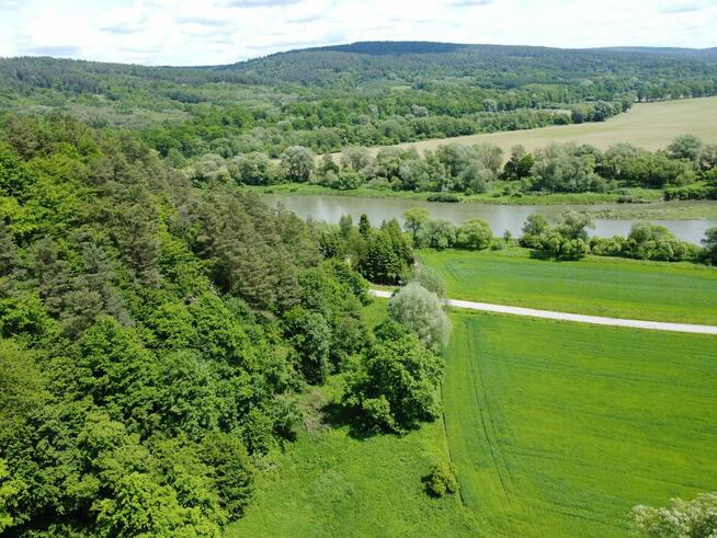 Działka rolno - leśna nad rzeką na Pogórzu Dynowskim