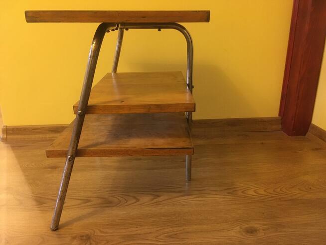 PRL półki stolik nocny Unikatowy PRL półki stolik nocny Unik