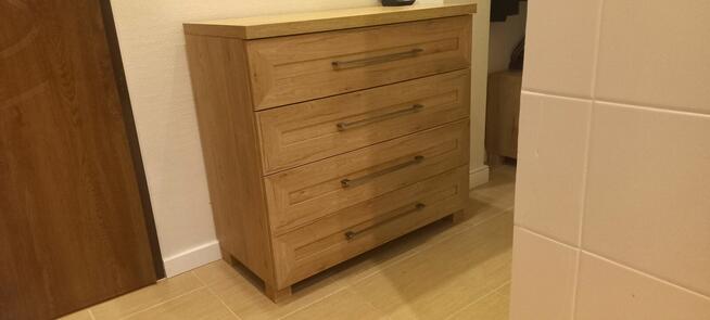 Meble Bodzio sypialnia, łóżko, komoda, stolik Majorka dąb So