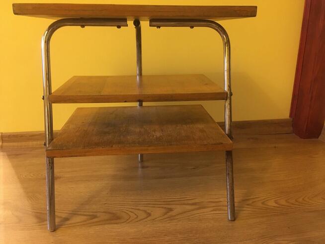 PRL półki stolik nocny Unikatowy PRL półki stolik nocny Unik