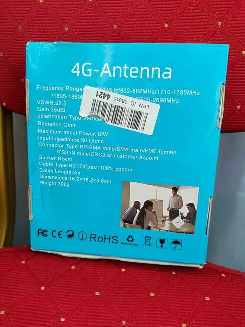 Antena Światłowodowa 3G 4G LTE SMA panelowa do Routera