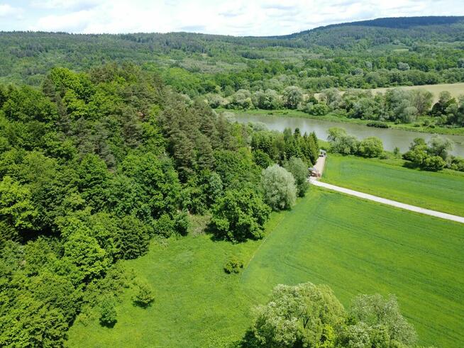 Działka rolno - leśna nad rzeką na Pogórzu Dynowskim