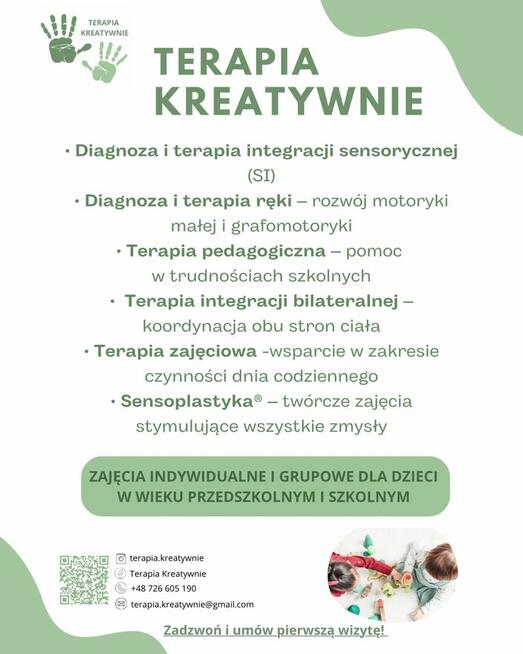 Zajęcia Terapeutyczne dla Dzieci