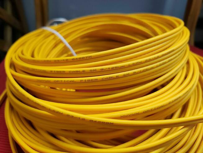 Kabel Światłowodowy Światłowód Przewód Patchcord 50m Optyczn