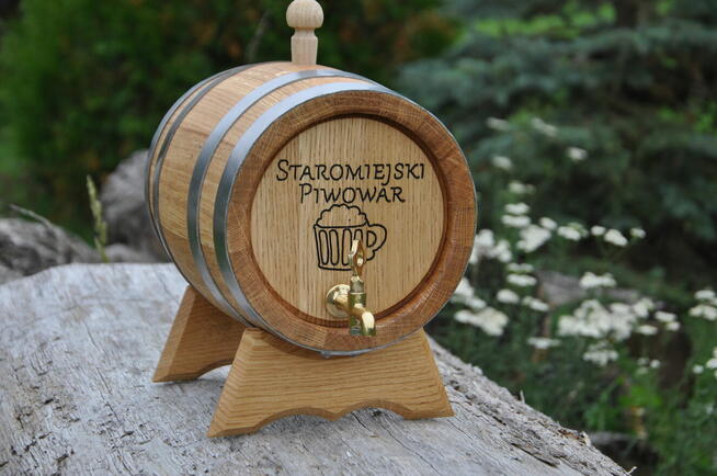 Beczka dębowa 3 4 5 10 15 20 L 100% szczelne na bimber