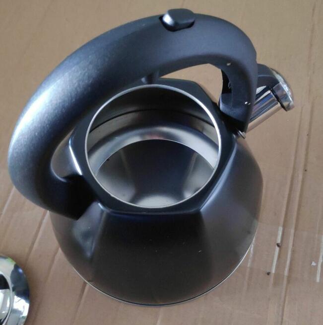 Czajnik czarny 3L indukcja gaz ściereczka