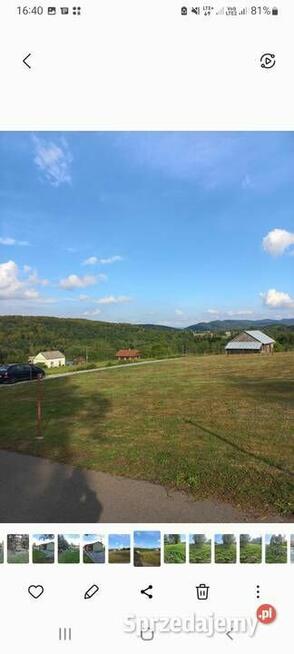 Działka piękna widokowa Glinik Średni 17 ar