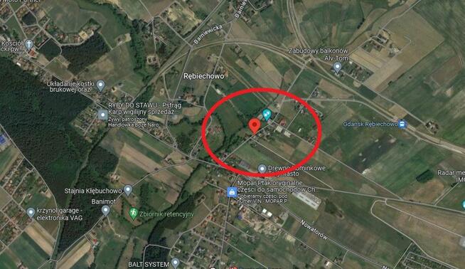 Działka inwestycyjna Gdańsk Rębiechowo, Akacjowa