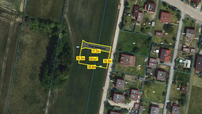 Działka budowlana Strzebiń gm. Koszęcin, Kościuszki