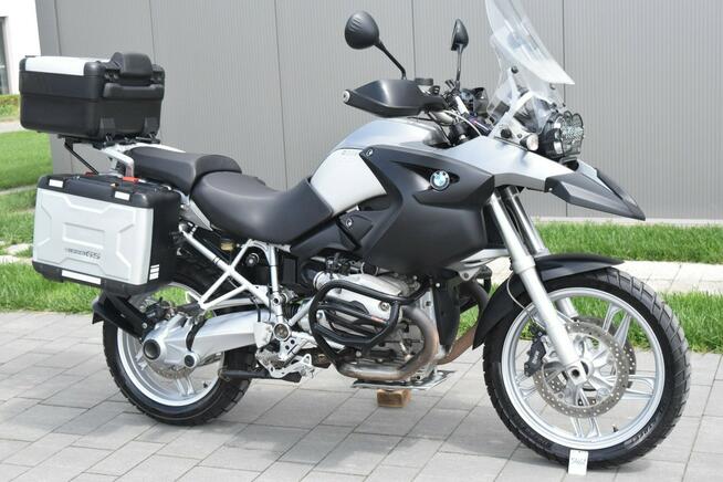 BMW R 1200 GS oryginalny stan, 3 kufry, wys. szyba, gmole, LED, z DE
