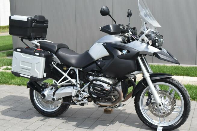 BMW R 1200 GS oryginalny stan, 3 kufry, wys. szyba, gmole, LED, z DE