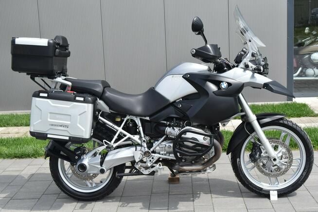 BMW R 1200 GS oryginalny stan, 3 kufry, wys. szyba, gmole, LED, z DE
