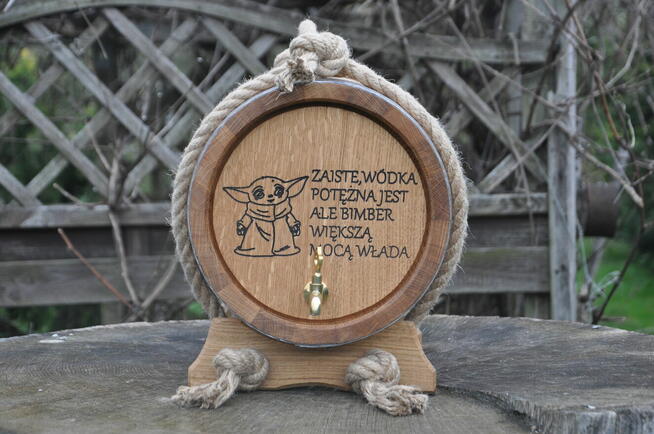 Beczka Dębowa 10 L 100% szczelna na prezent stół weselny