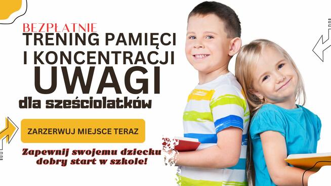 Bezpłatnie Trening Pamięci i Koncentracji dla sześciolatków