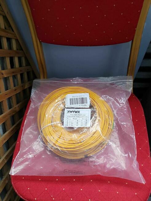 Kabel Światłowodowy Światłowód Przewód Patchcord 50m Optyczn