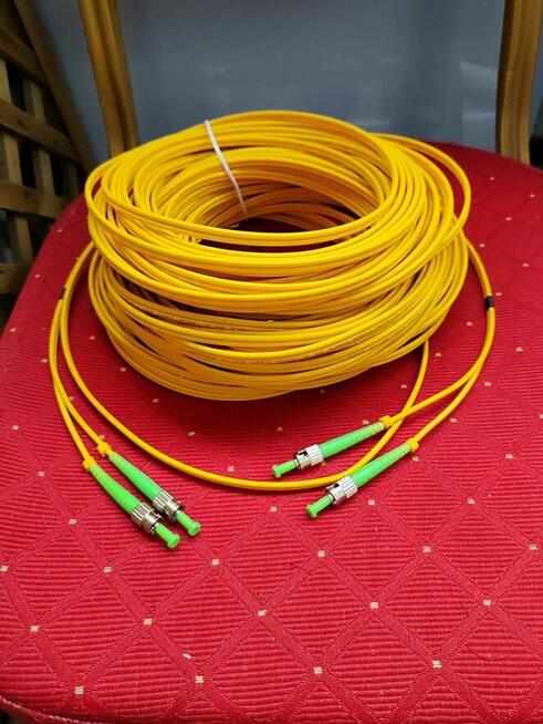 Kabel Światłowodowy Światłowód Przewód Patchcord 50m Optyczn