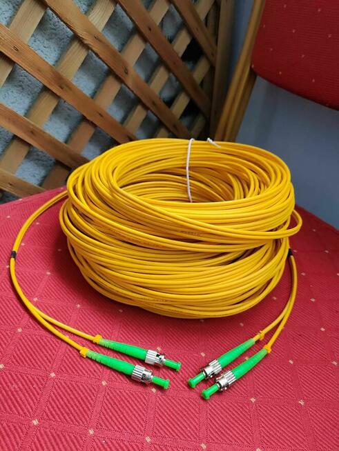 Kabel Światłowodowy Światłowód Przewód Patchcord 50m Optyczn