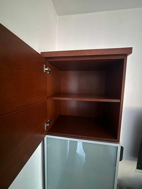 Solidna witryna, Fornir dębowy, barwiony, stan BDB