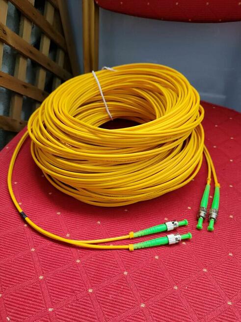 Kabel Światłowodowy Światłowód Przewód Patchcord 50m Optyczn