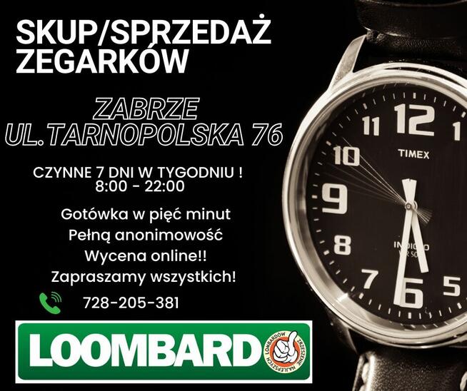 SKUP ZEGARKÓW TARNOPOLSKA 76 ZABRZE