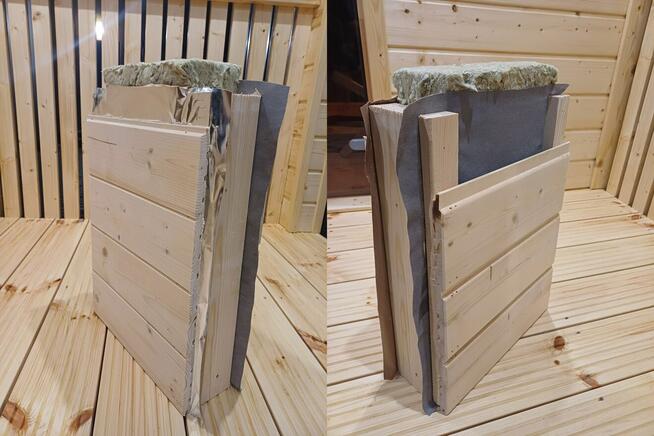 Sauna ogrodowa Premium z przedsionkiem oraz tarasem + balia