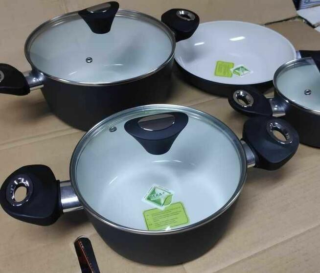 Garnki Bergner Allure ceramiczne 7 el