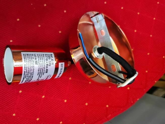 Lampa Złota oprawa Lampka ścienna na ścianę wisząca Kinkiet