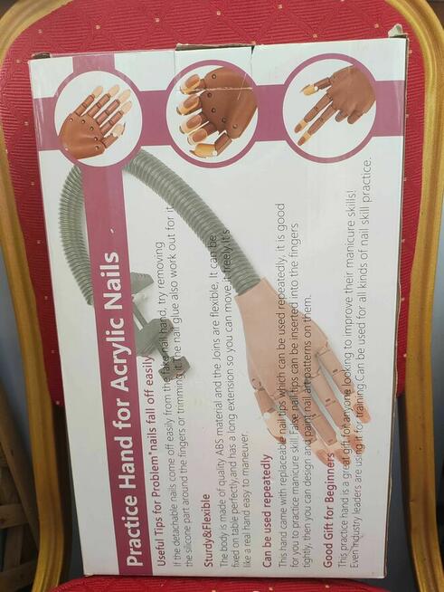 Ręka Treningowa do stylizacji paznokci sztuczna dłoń malowan