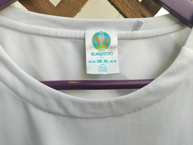 Koszulka Sportowa Piłkarska Anglia Biała Euro