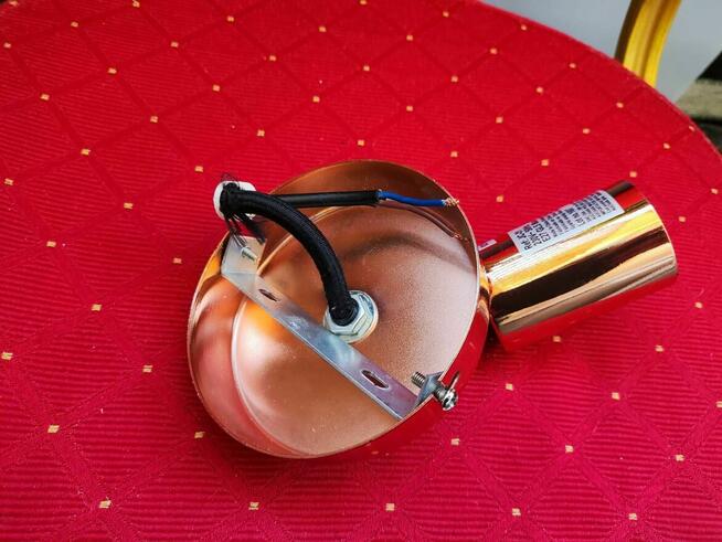 Lampa Złota oprawa Lampka ścienna na ścianę wisząca Kinkiet