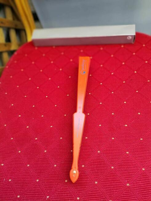 Wachlarz ręczny Wachlarzyk Składany pomarańczowy wentylator