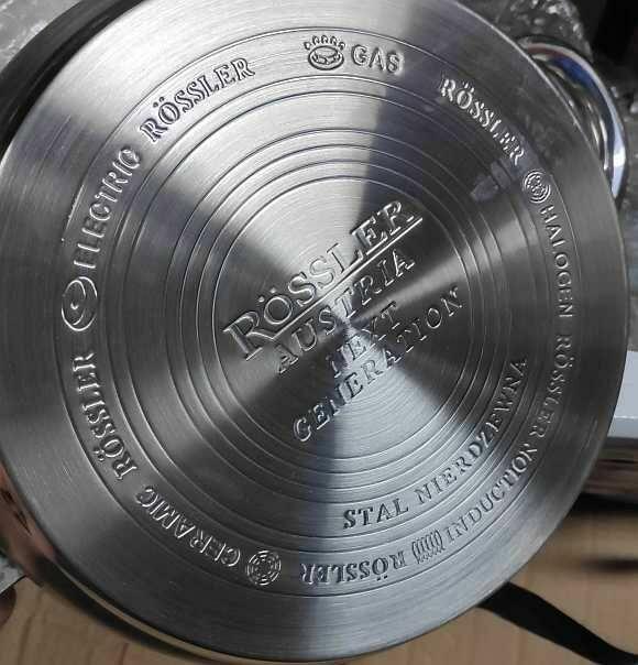 Komplet garnków z garnkiem 8L indukcja gaz + ściereczkix10