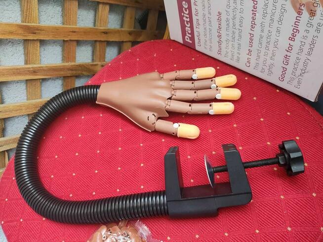 Ręka Treningowa do stylizacji paznokci sztuczna dłoń malowan