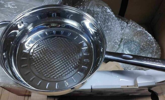 Komplet garnków z garnkiem 8L indukcja gaz + ściereczkix10